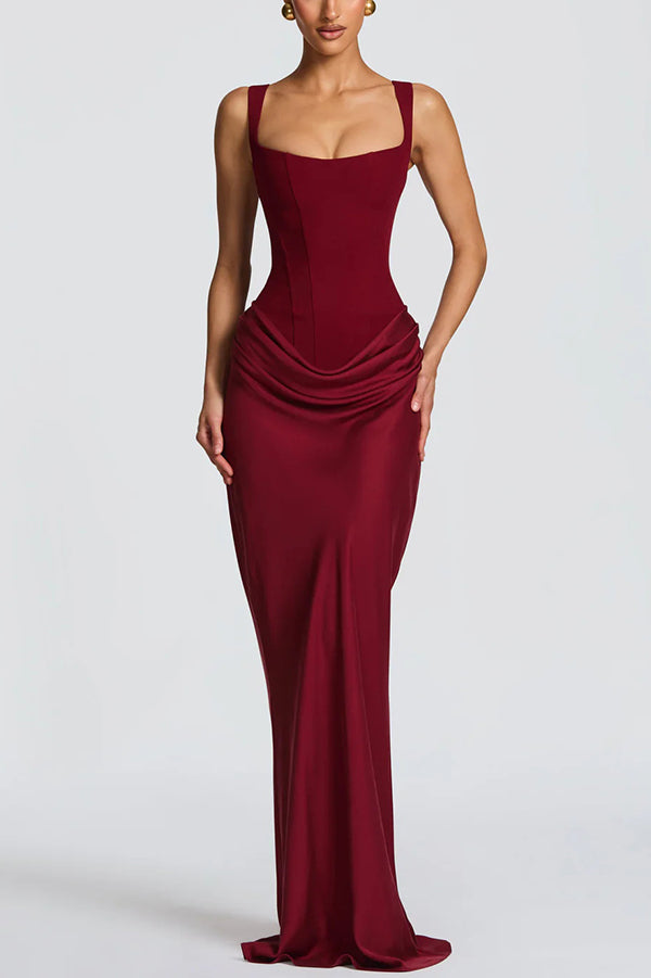 Leonor - Square Neck Maxi Dress