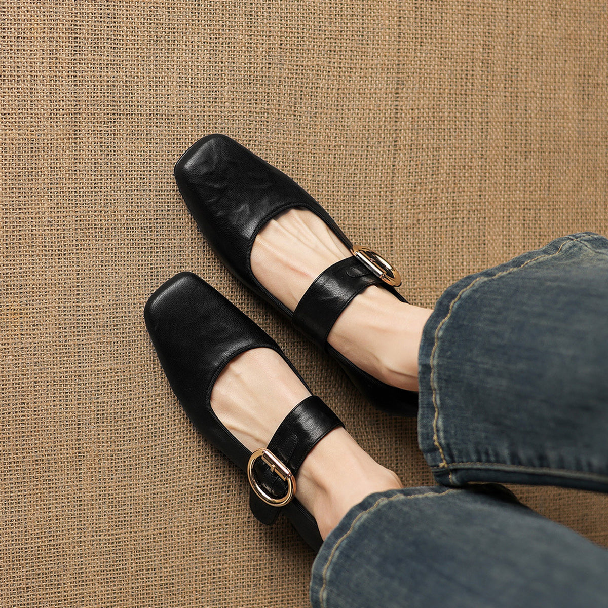 Vivi - Genuine Leather Mary Jane Heels