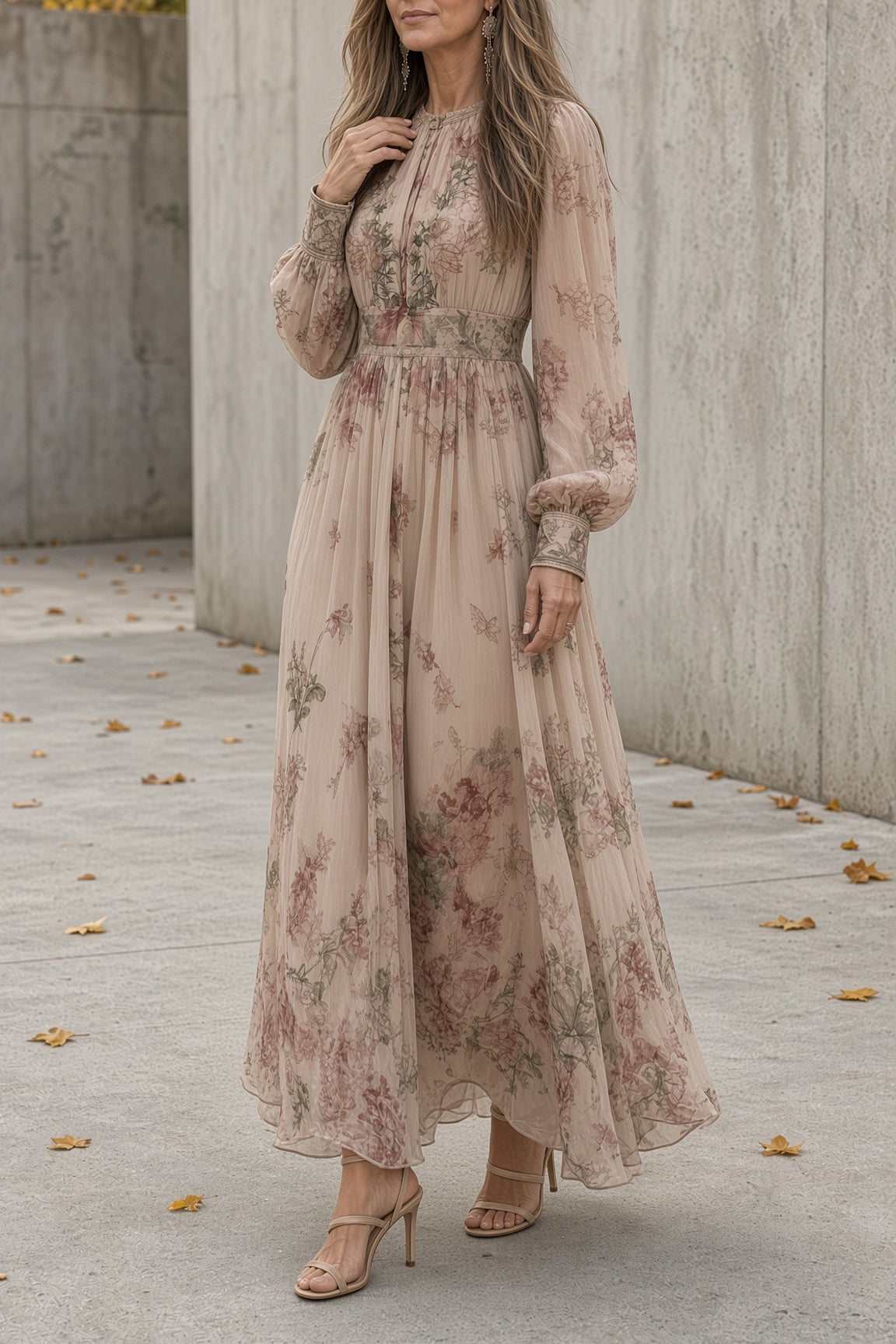 Magnolia - Pink Floral Maxi Dress