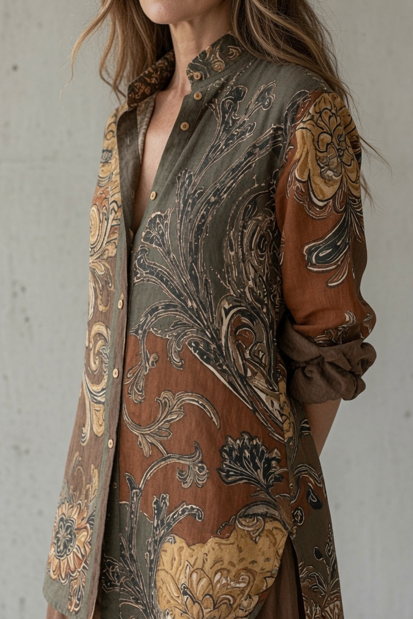 Marcia - Printed Shirt and Pants Set