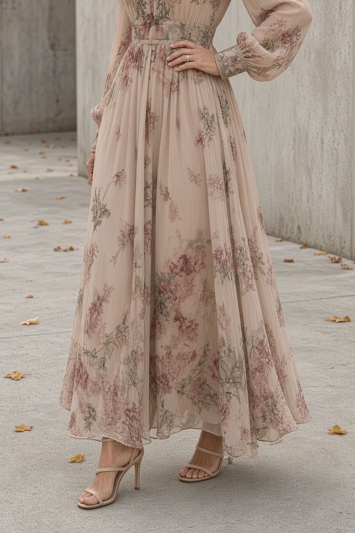 Magnolia - Pink Floral Maxi Dress