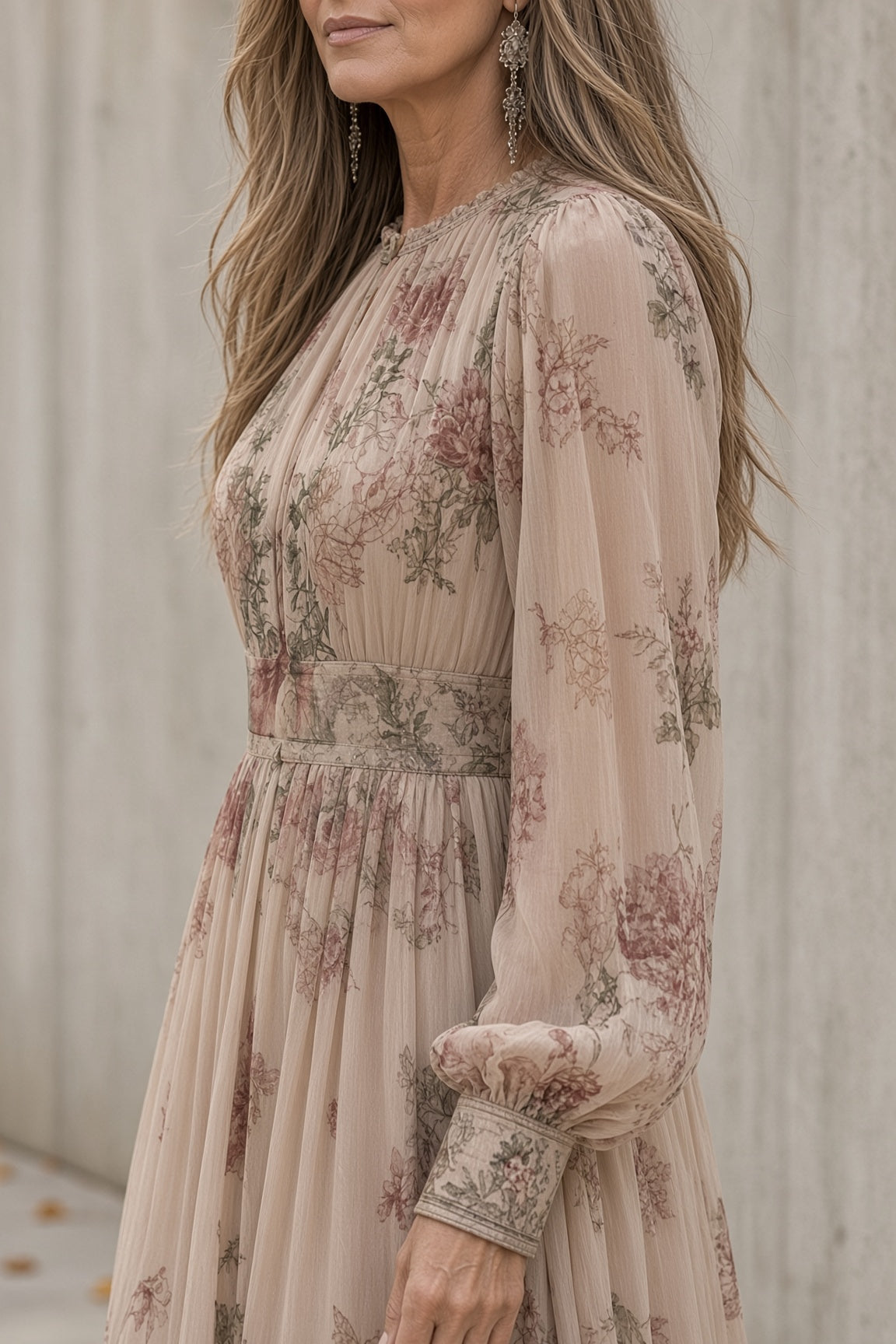Magnolia - Pink Floral Maxi Dress