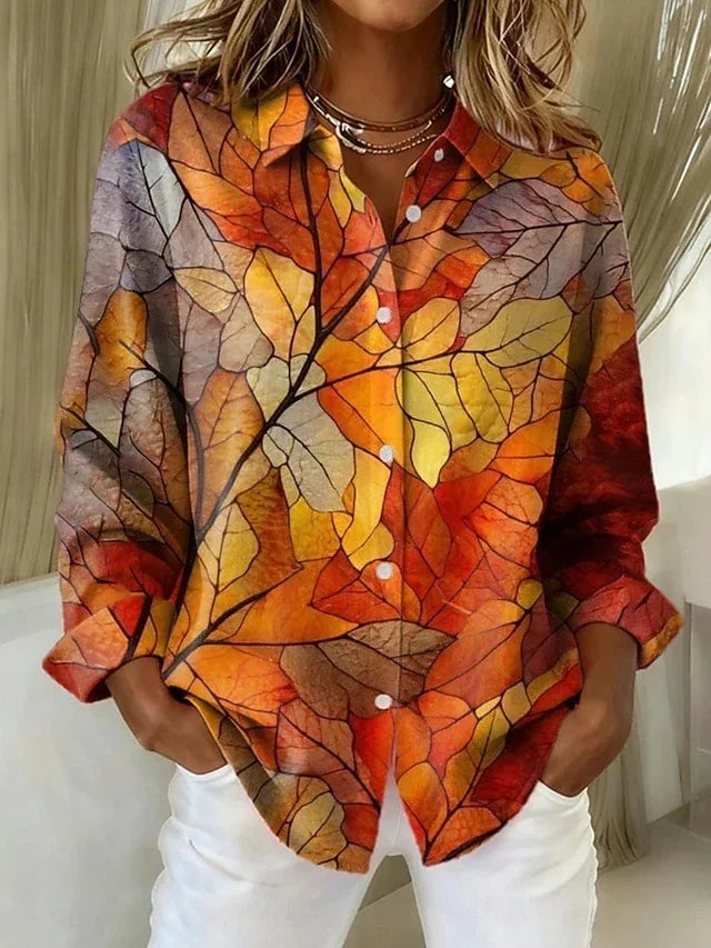 Melrose - Elegant Abstract Comfort Blouse