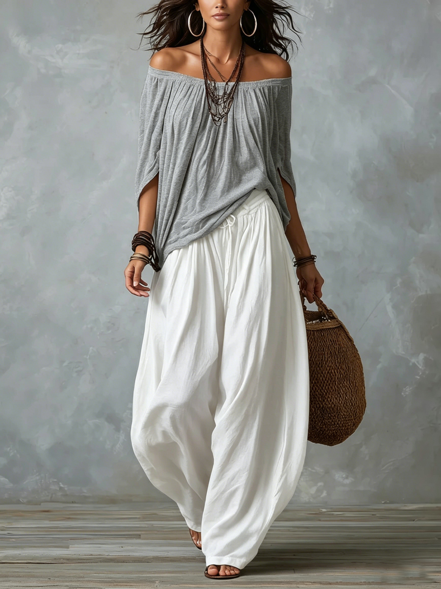 Pamela - Off-the-Shoulder Two-Piece Set