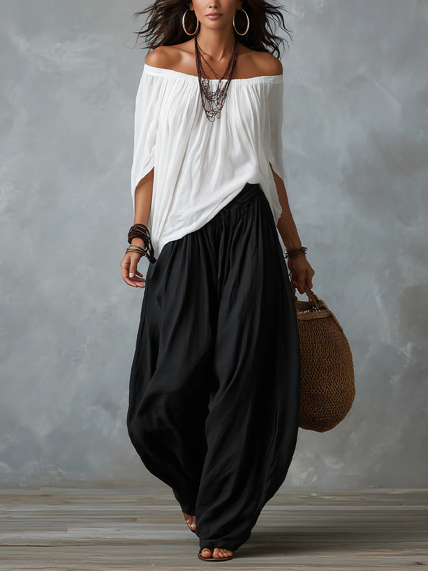 Pamela - Off-the-Shoulder Two-Piece Set