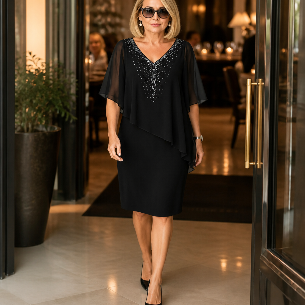 Celeste - Elegant Draped Dress