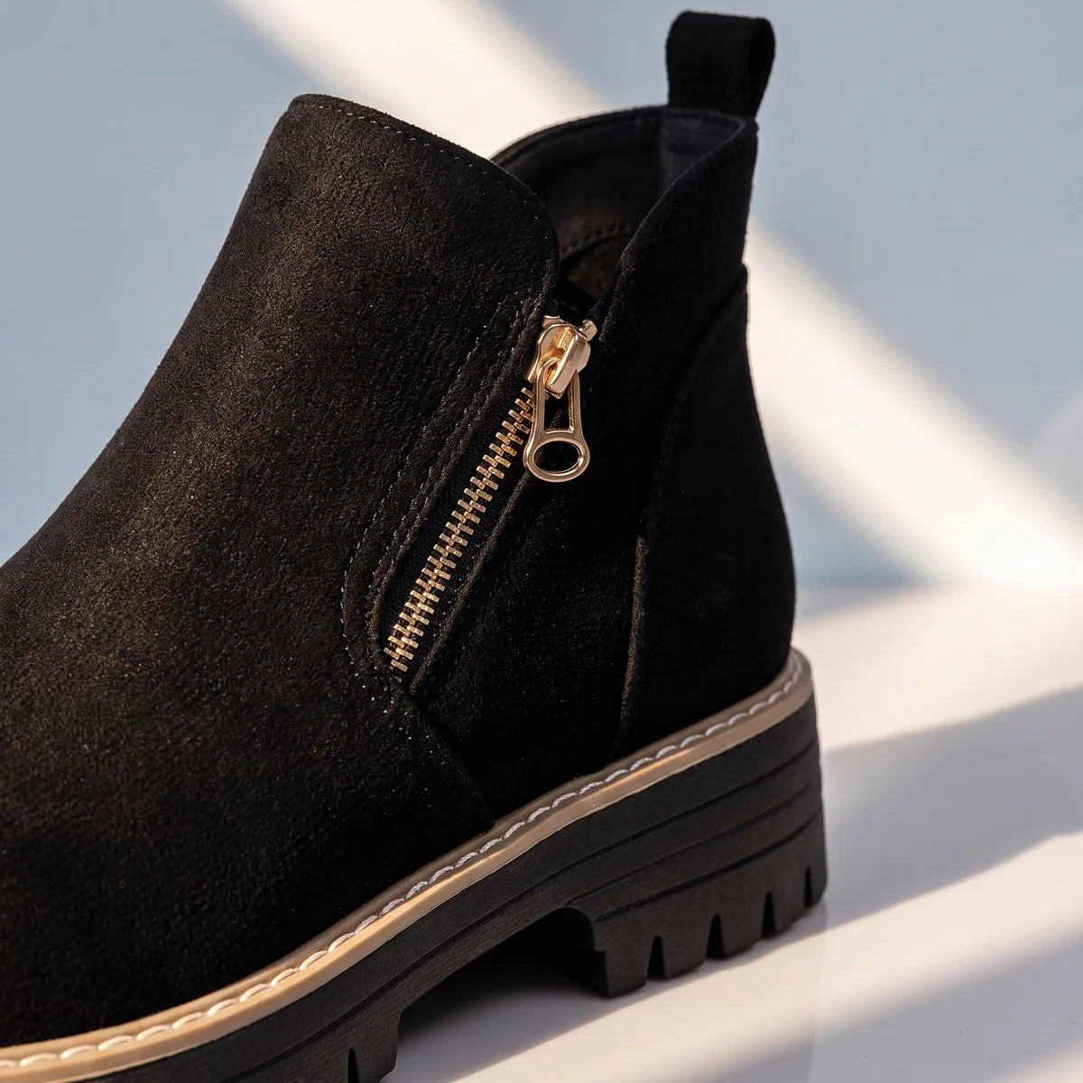Margo - Suede Side-Zip Ankle Boots
