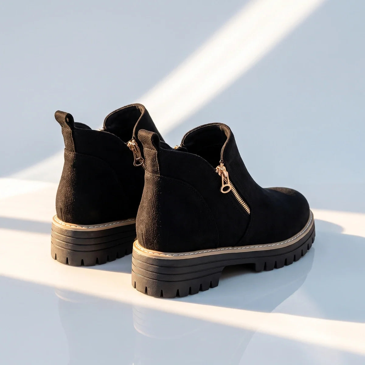 Margo - Suede Side-Zip Ankle Boots