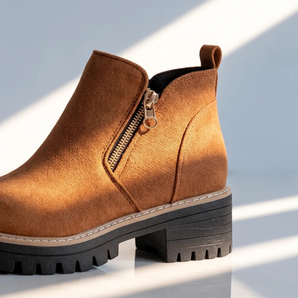Margo - Suede Side-Zip Ankle Boots
