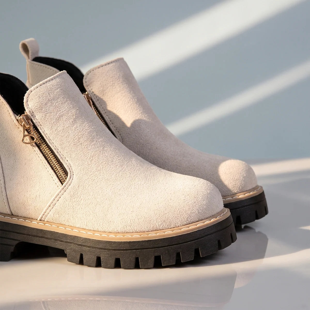 Margo - Suede Side-Zip Ankle Boots