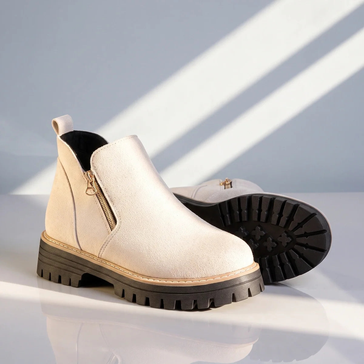 Margo - Suede Side-Zip Ankle Boots