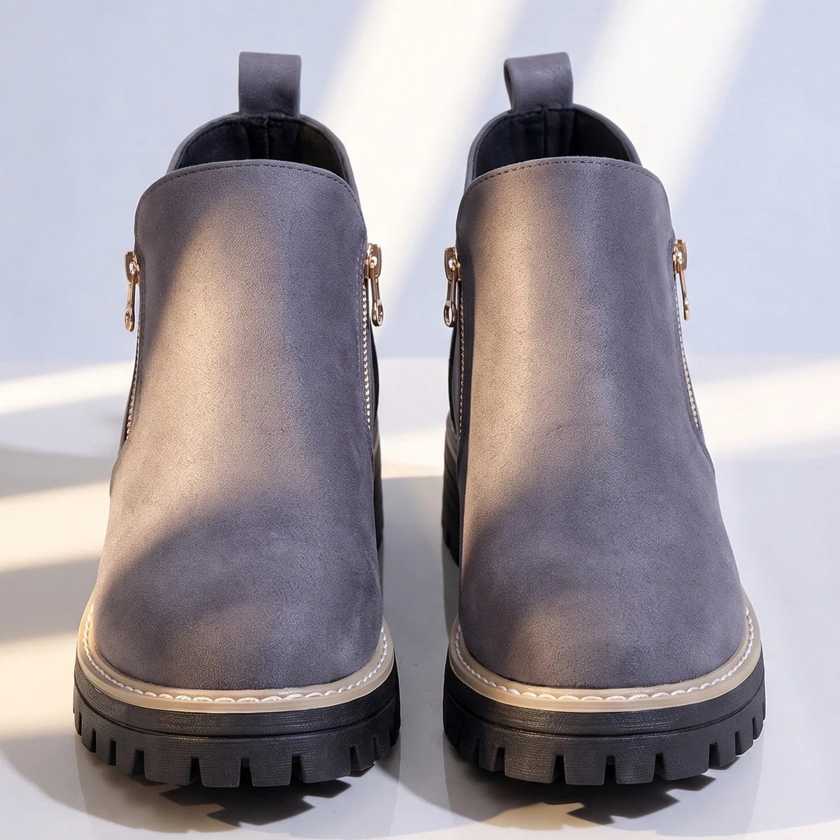 Margo - Suede Side-Zip Ankle Boots