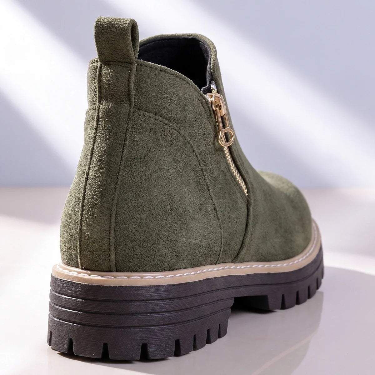 Margo - Suede Side-Zip Ankle Boots