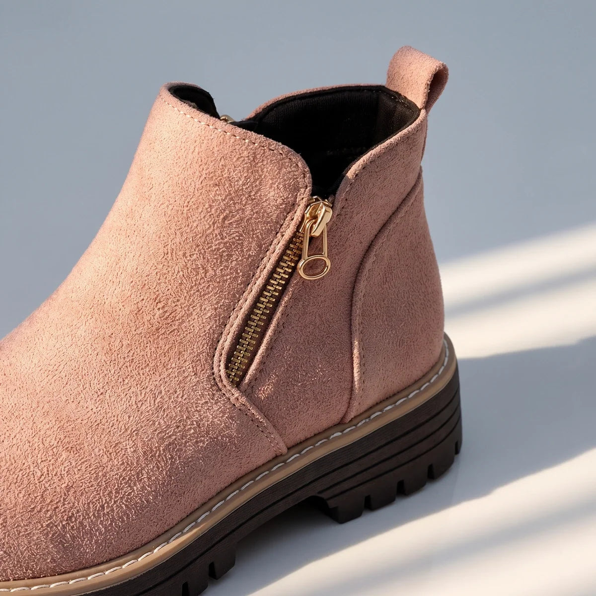 Margo - Suede Side-Zip Ankle Boots