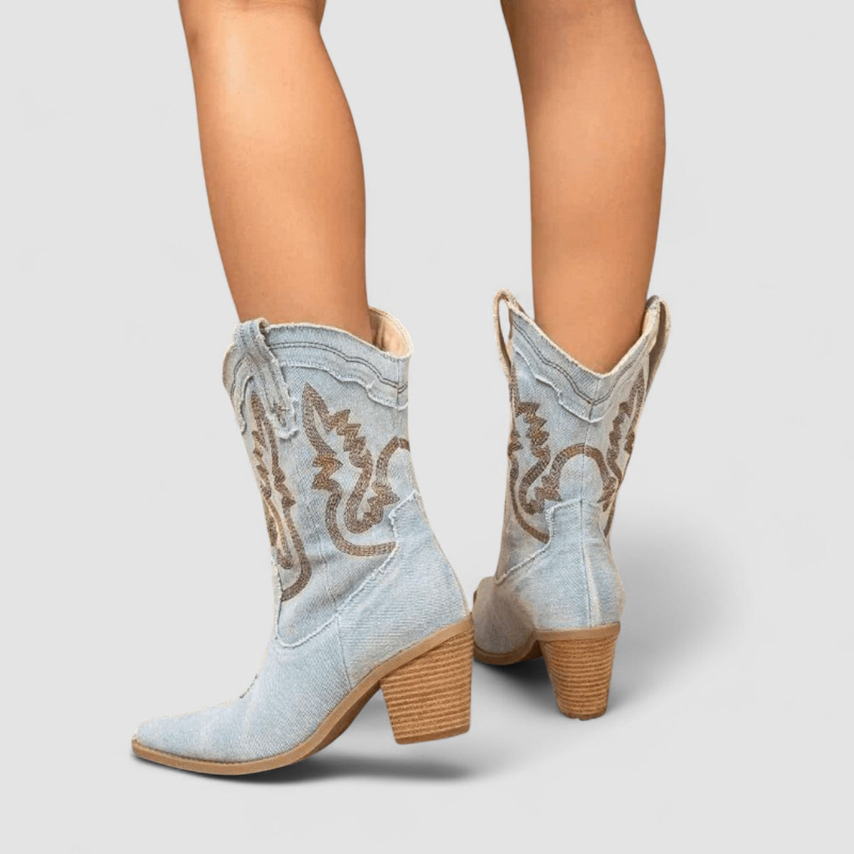 Selena - Orthopedic Denim Ankle Boots