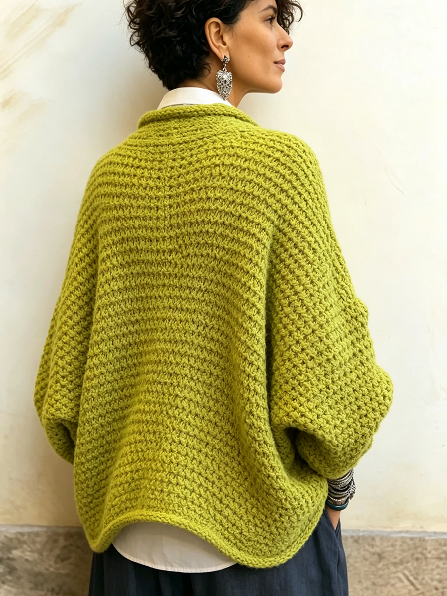 Teagan - Batwing Crossover Sweater