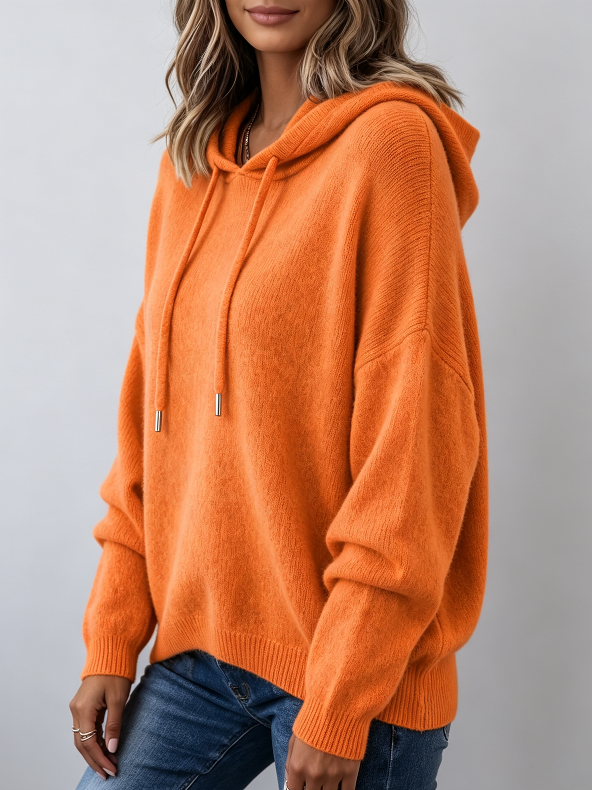 Peggy - Cozy Relaxed Knit Hoodie