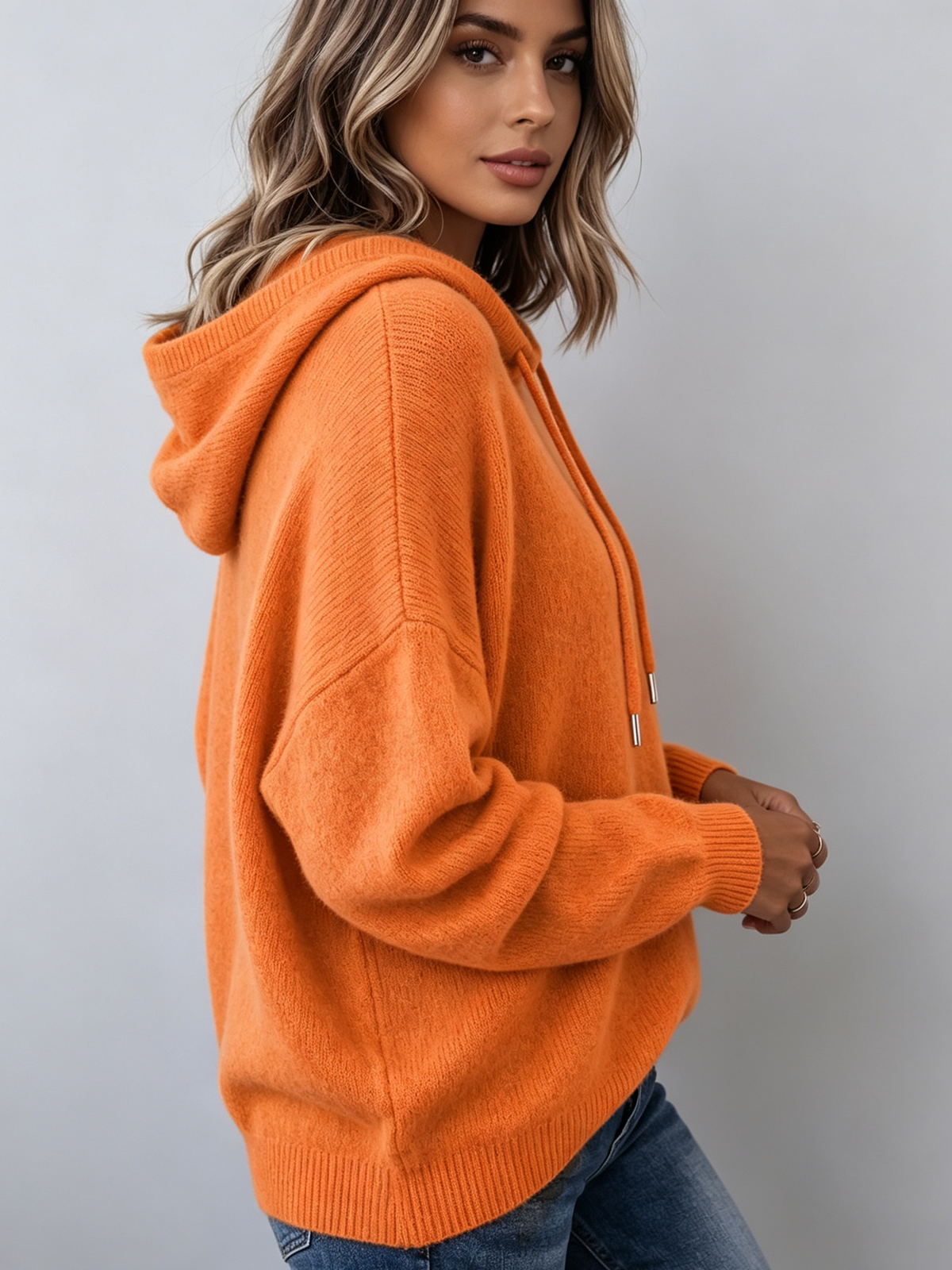 Peggy - Cozy Relaxed Knit Hoodie
