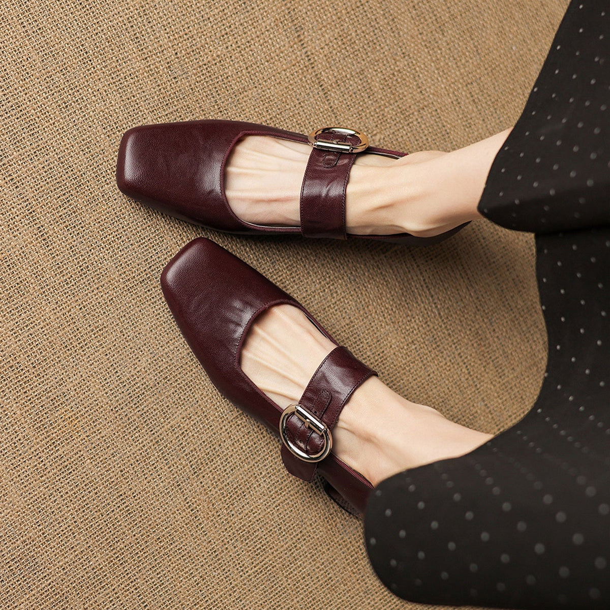 Vivi - Genuine Leather Mary Jane Heels