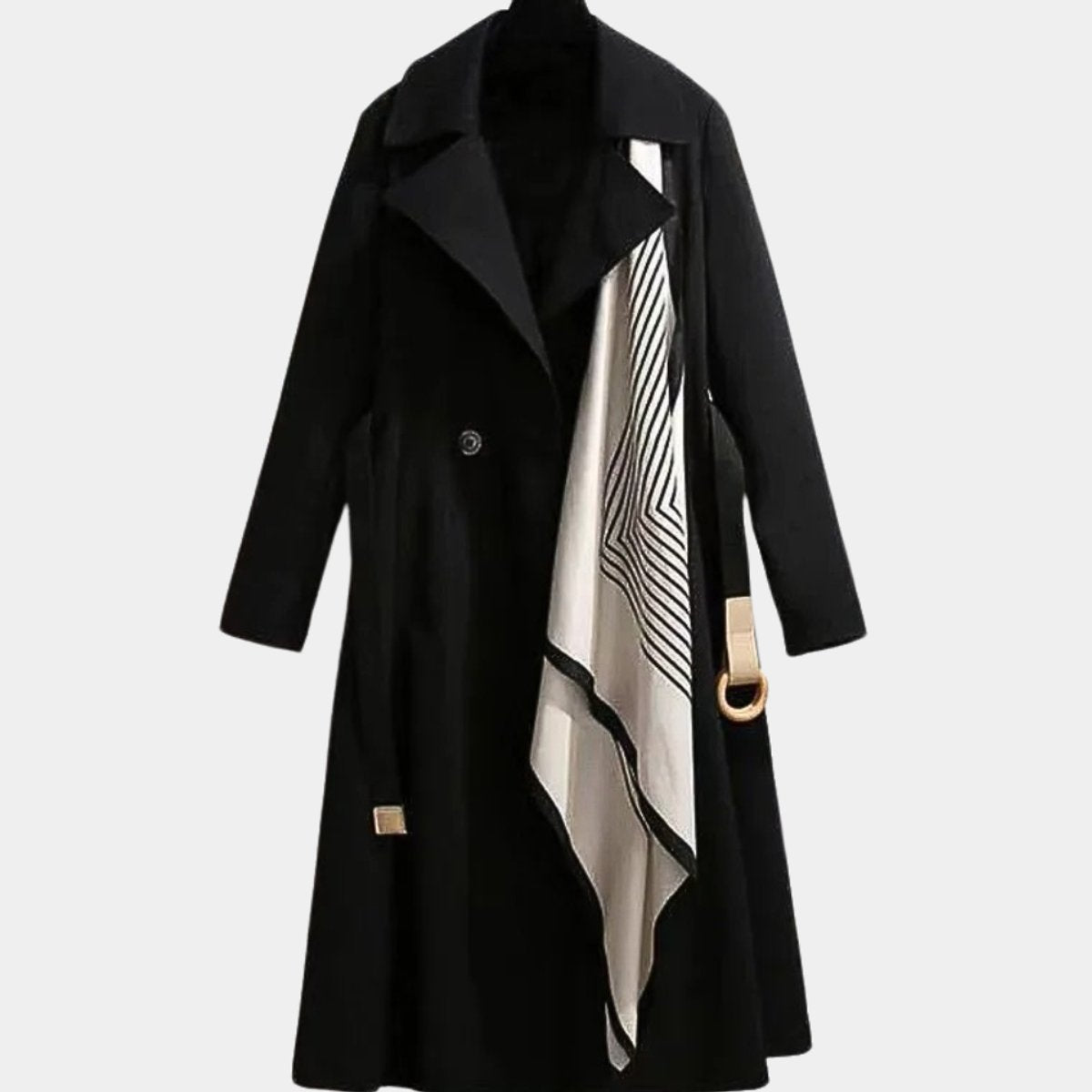 Clarice - Belted Classic Midi Trench Coat