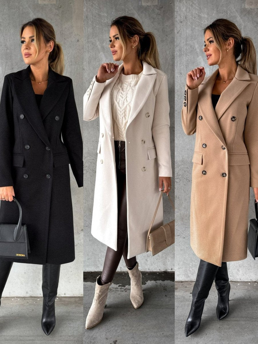 Emeline - Double-Breasted Longline Overcoat