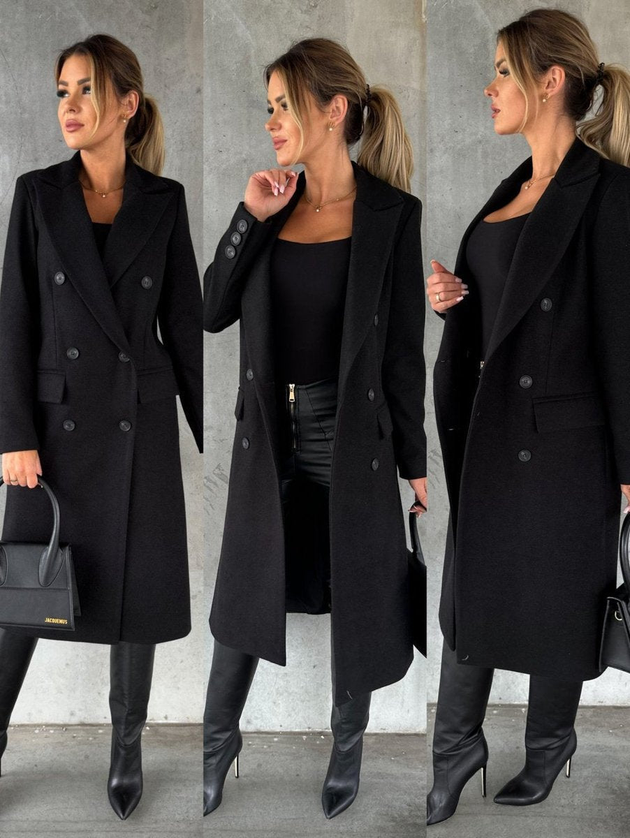 Emeline - Double-Breasted Longline Overcoat