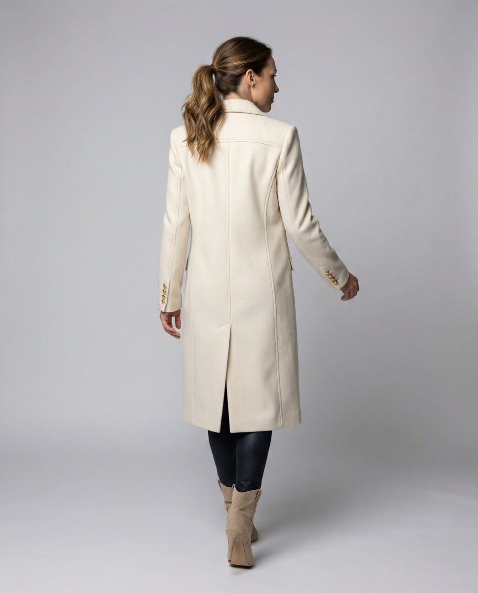 Emeline - Double-Breasted Longline Overcoat