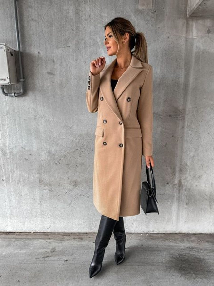 Emeline - Double-Breasted Longline Overcoat