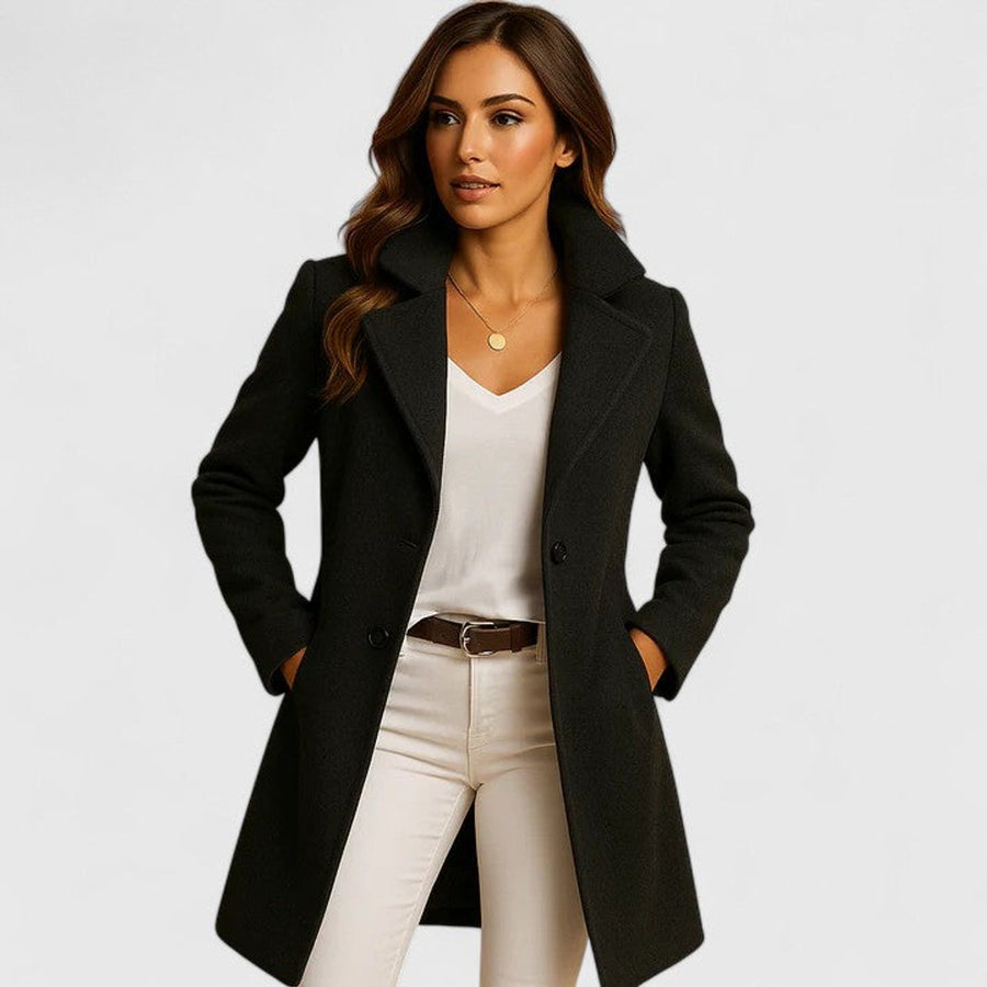 Blanche - Tailored Notch-Lapel Long Coat