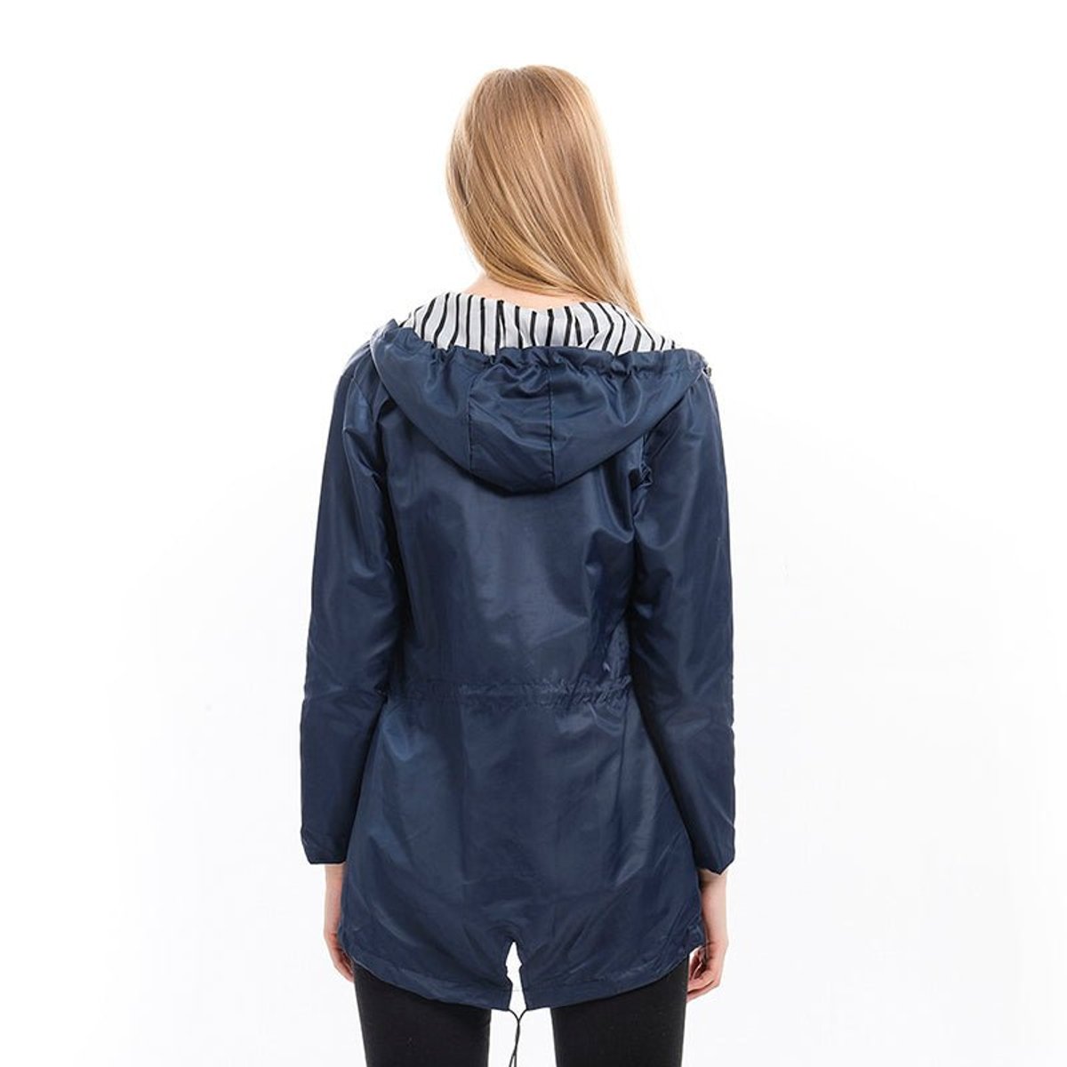 Margaret - Hooded Drawstring Rain Coat