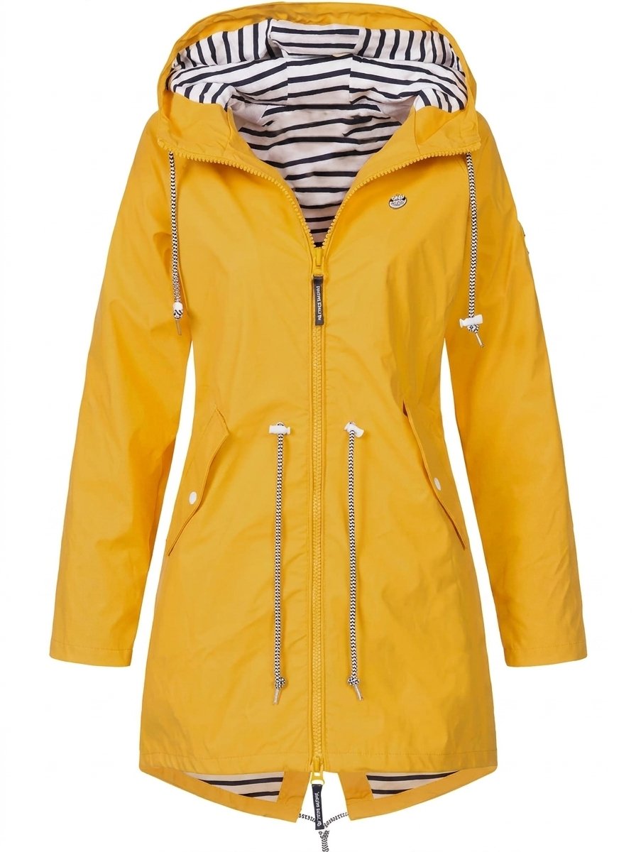 Margaret - Hooded Drawstring Rain Coat