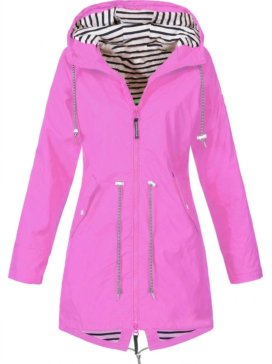 Margaret - Hooded Drawstring Rain Coat