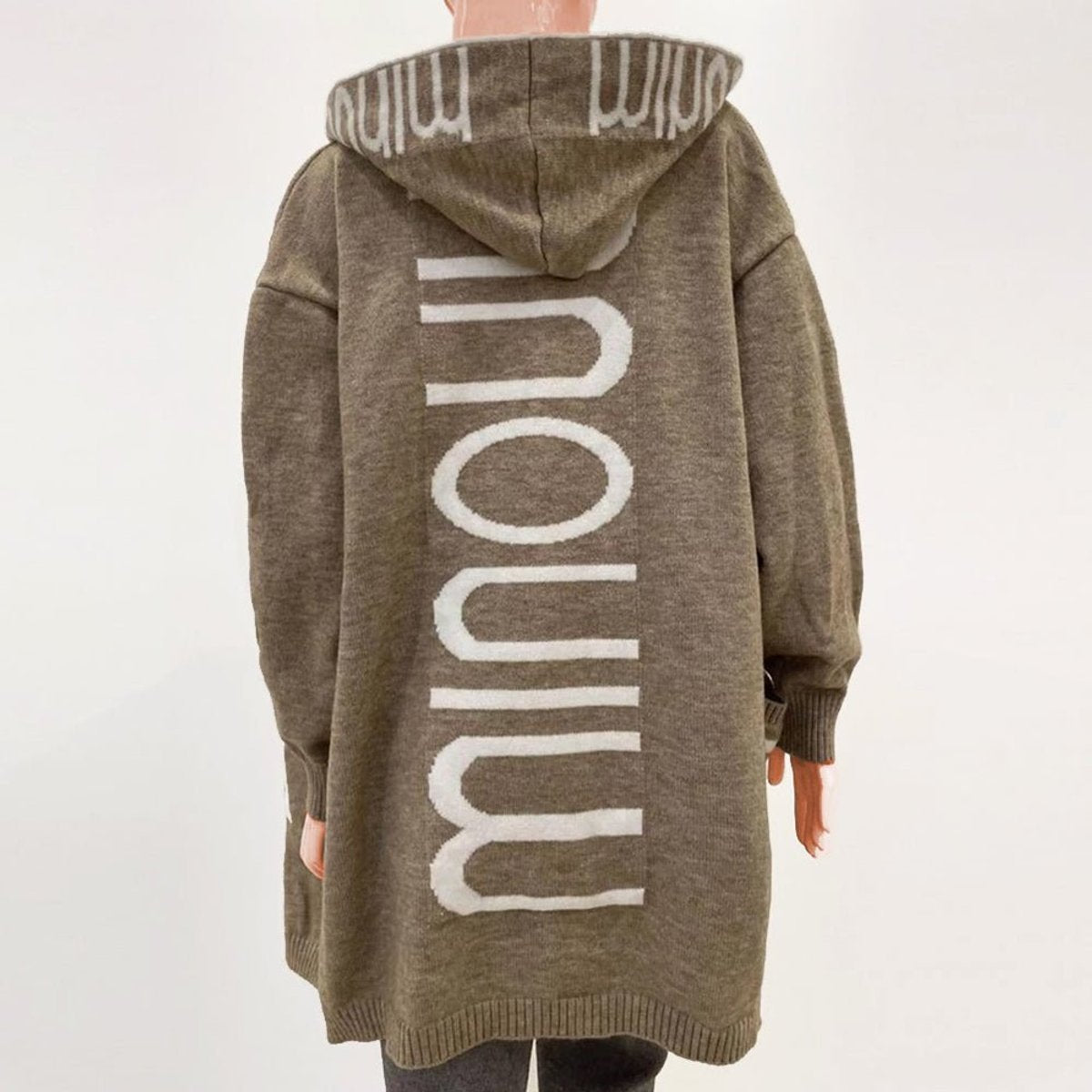 Rosabel - Hooded Open-Front Knit Cardigan