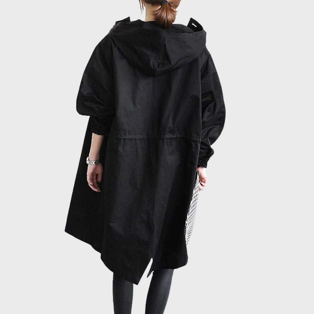 Ruth - Hooded Relaxed-Fit Long Trench Coat