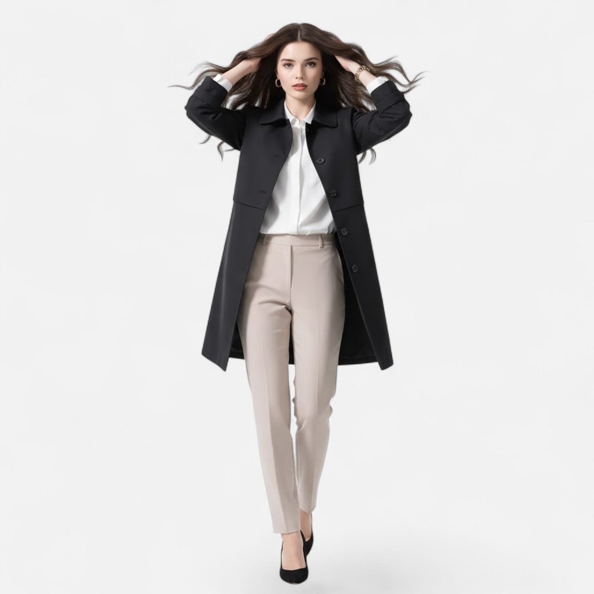 Margery - Tailored Mid-Length Coat