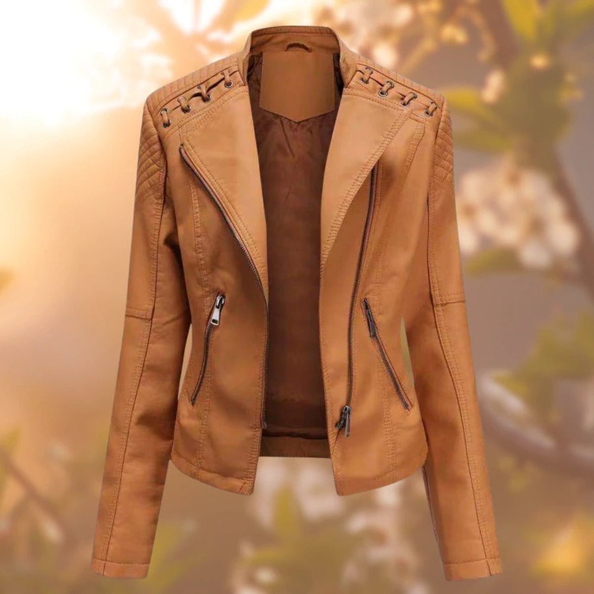 Betty - Moto-Style Zip-Up Jacket