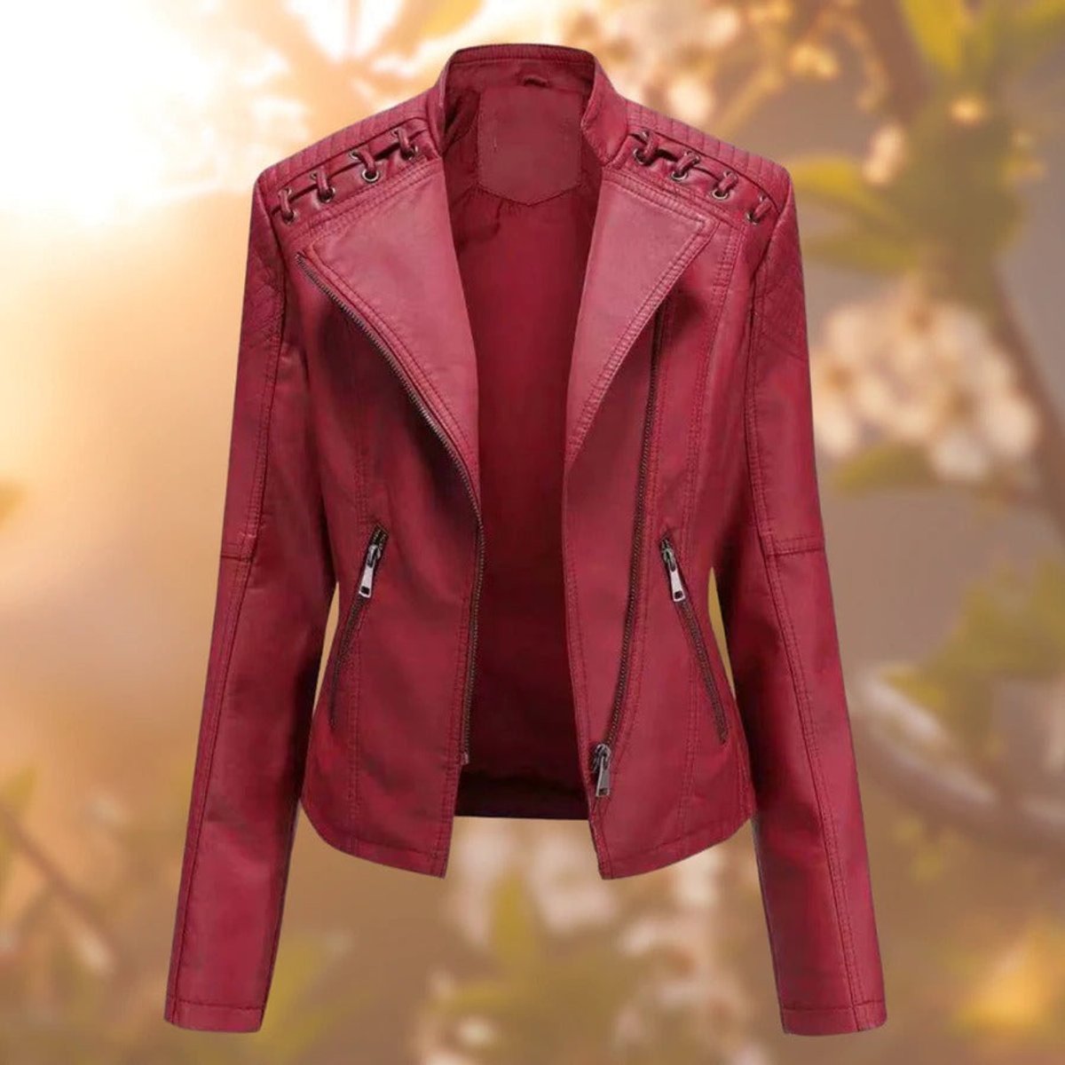 Betty - Moto-Style Zip-Up Jacket