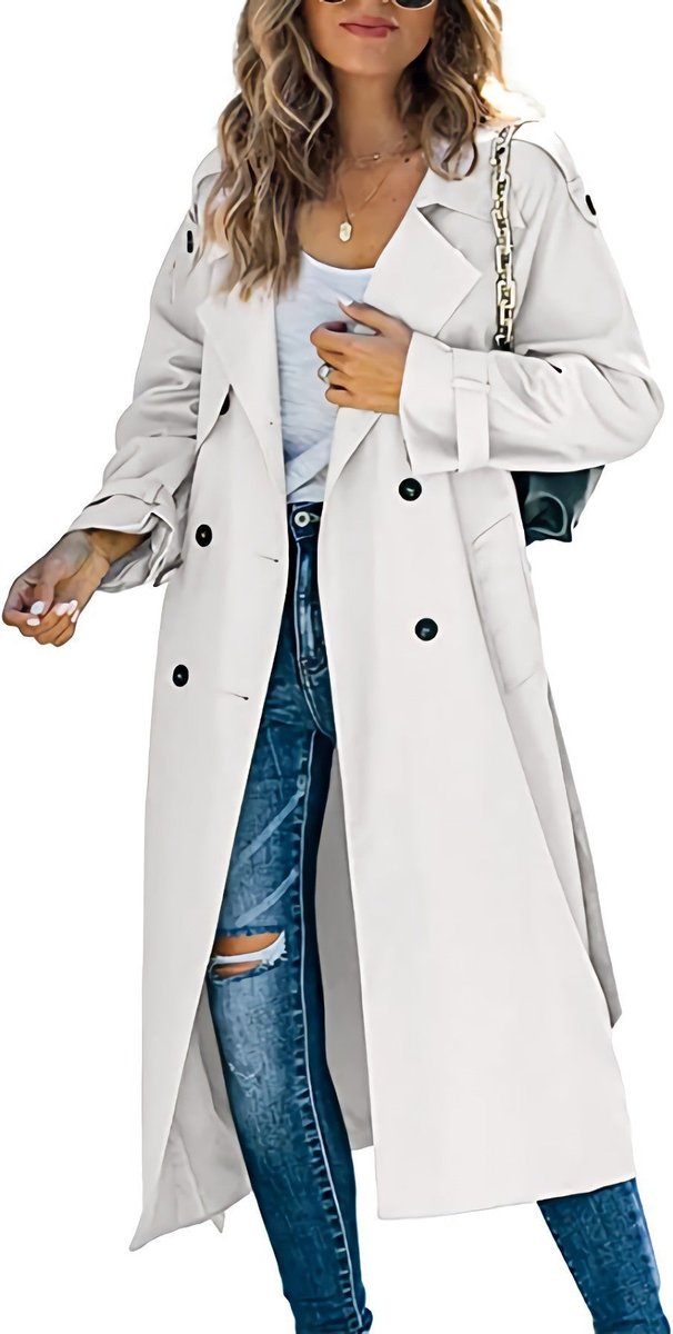 Juliet - Double-Breasted Belted Longline Trench Coat