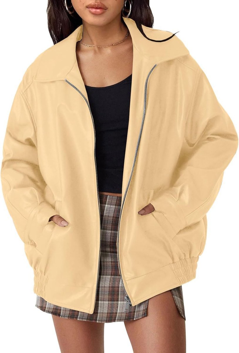 Nicola - Relaxed Zip-Up Bomber Jacket