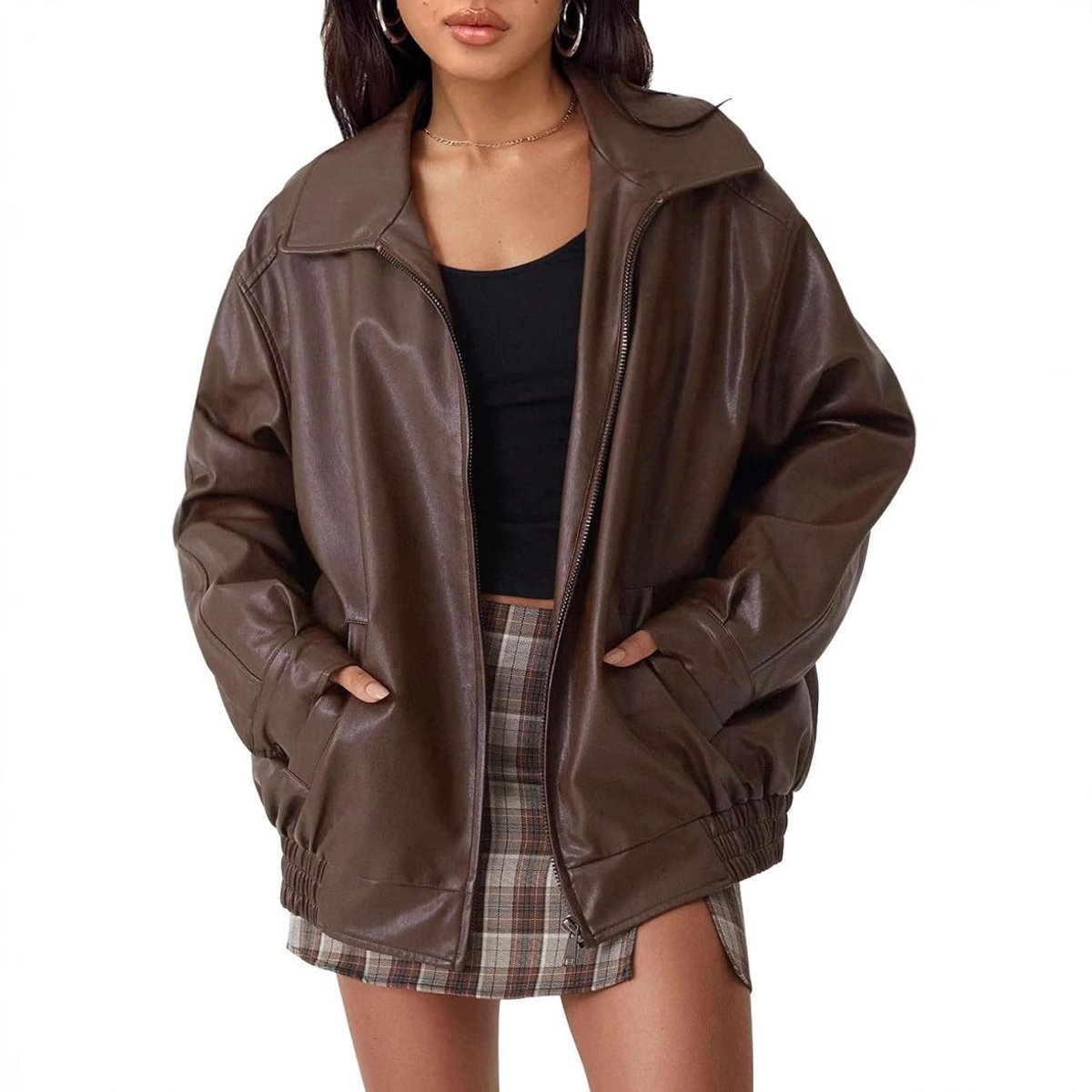 Nicola - Relaxed Zip-Up Bomber Jacket