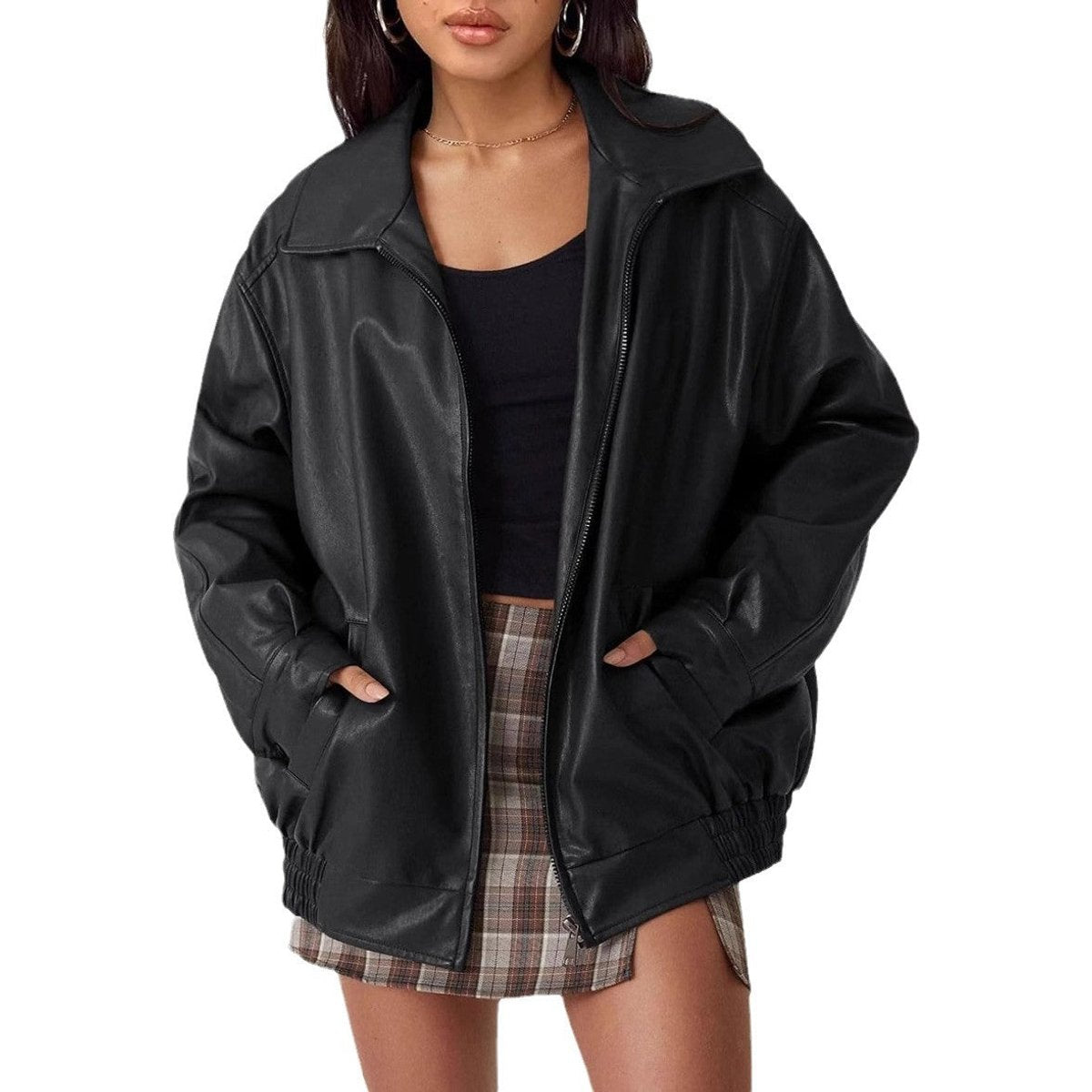 Nicola - Relaxed Zip-Up Bomber Jacket
