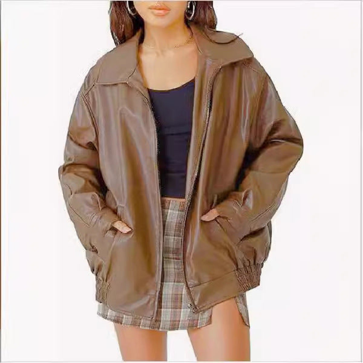 Nicola - Relaxed Zip-Up Bomber Jacket