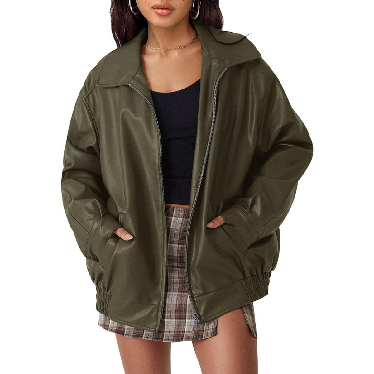 Nicola - Relaxed Zip-Up Bomber Jacket
