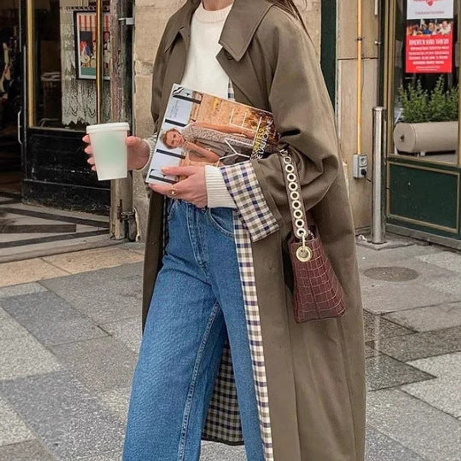 Lucia - Refined Oversized Long Trench Coat