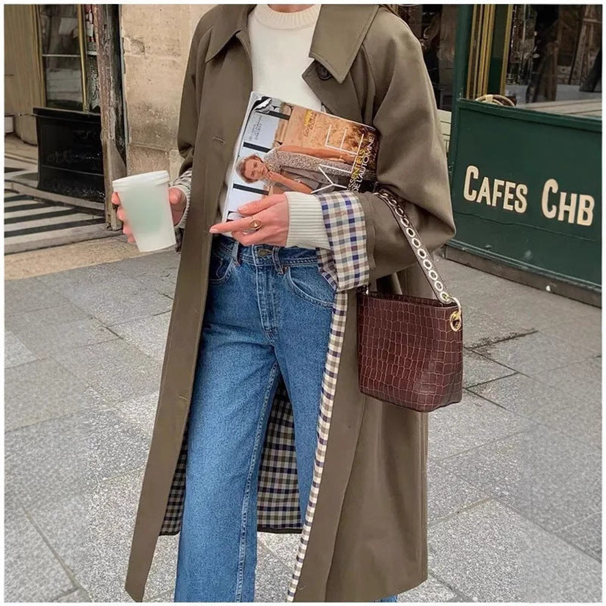 Lucia - Refined Oversized Long Trench Coat