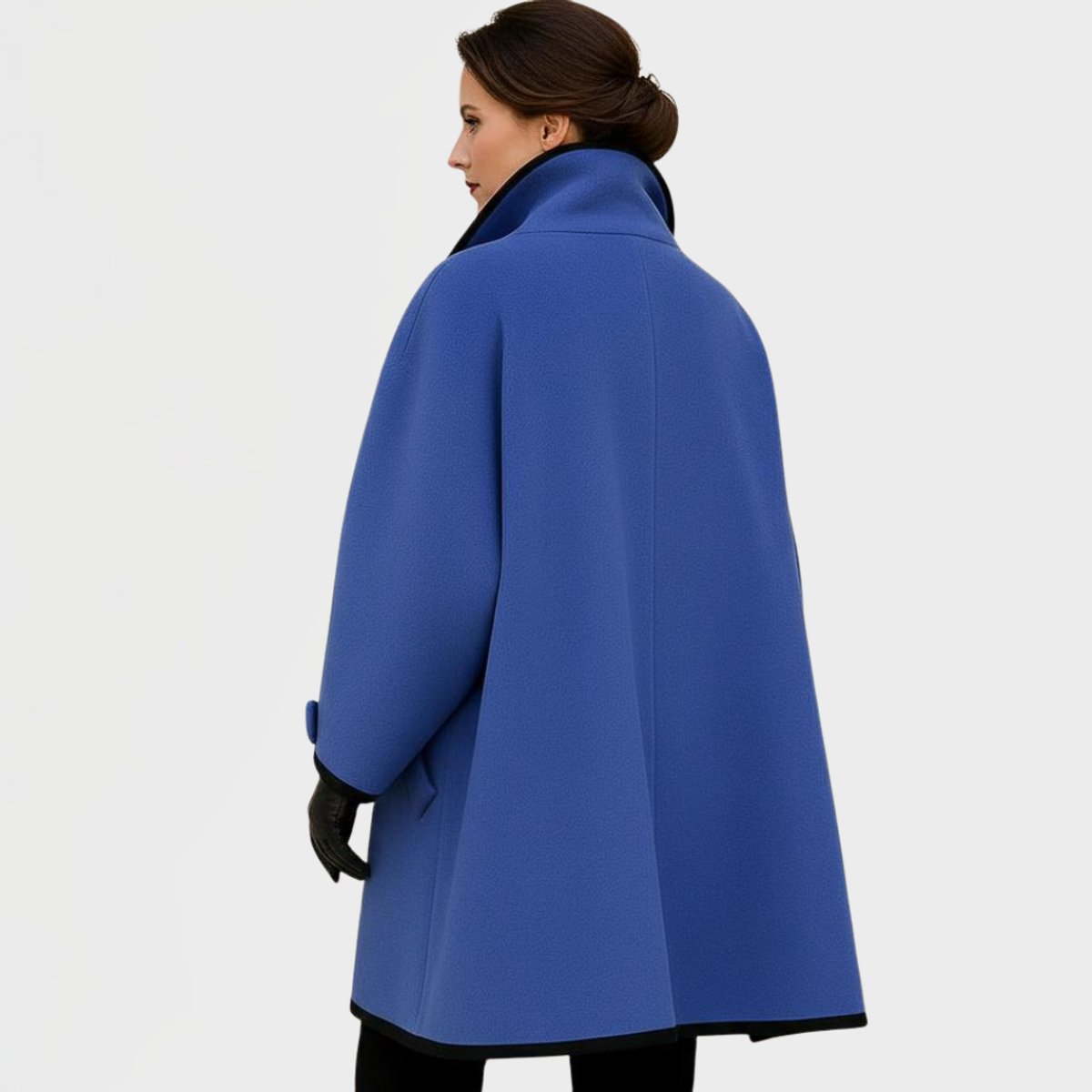 Flora - Oversized Contrast-Trim Coat