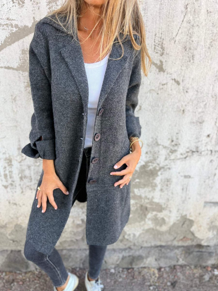 Lucille - Relaxed Longline Lapel Coat