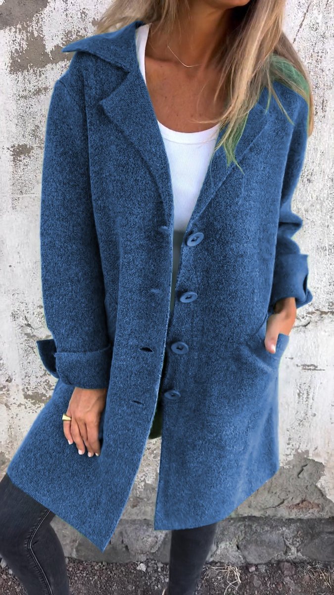 Lucille - Relaxed Longline Lapel Coat