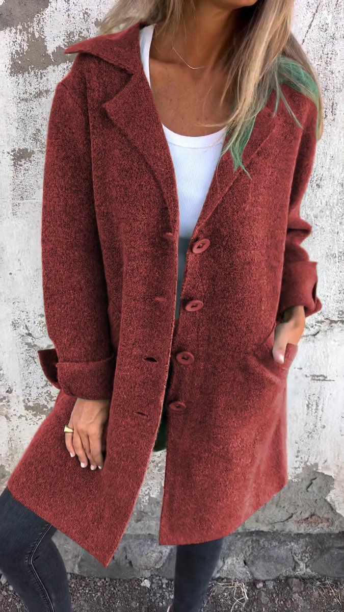 Lucille - Relaxed Longline Lapel Coat
