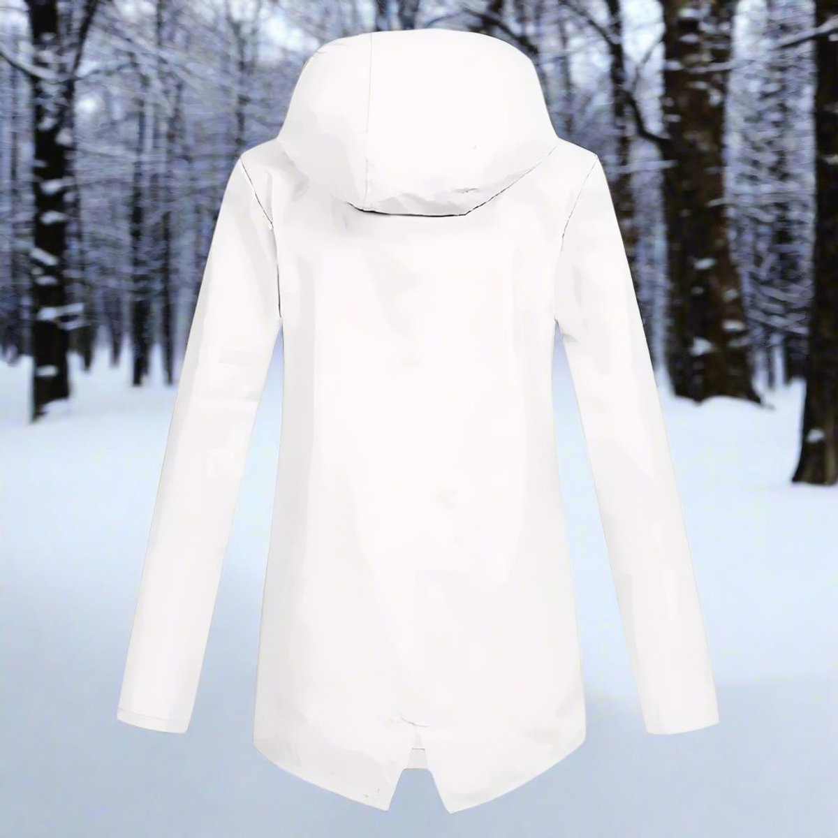 Lorraine - Hooded Waterproof Longline Rain Jacket